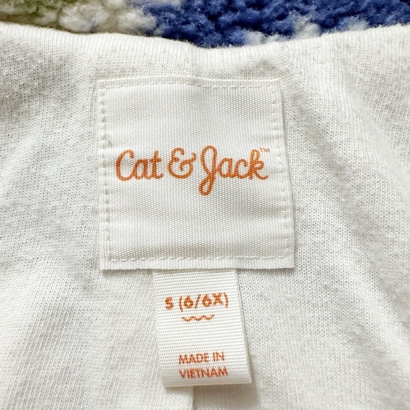 Cat & Jack | Daisy Zip-Up Sherpa Jacket (S) 🌼 - Picture 6 of 7